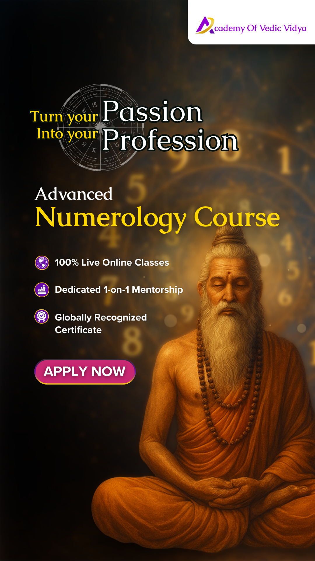 Academy of Vedic Vidya Facebook ad