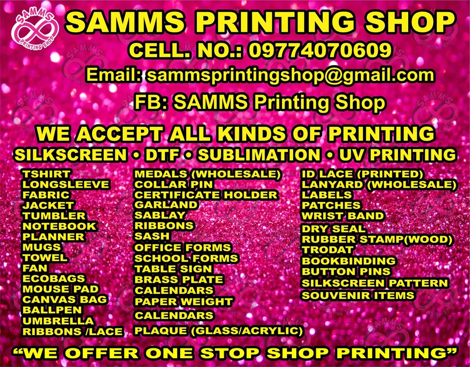 SAMMS Printing SHOP Facebook ad: We offer a wide variety of printing services…