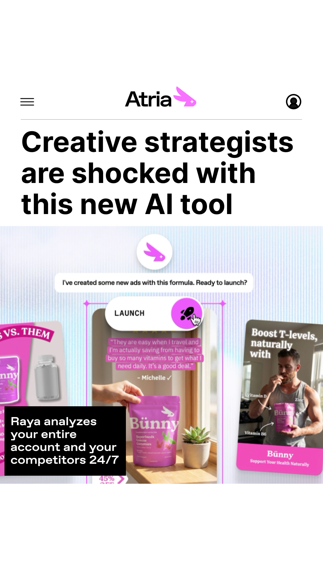 Atria AI Facebook ad