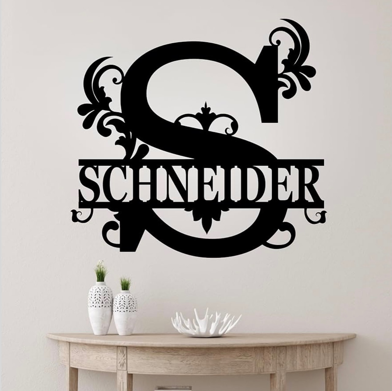 Bosfori Facebook ad: Personalized Metal Name Signs, Perfect Christmas Gift