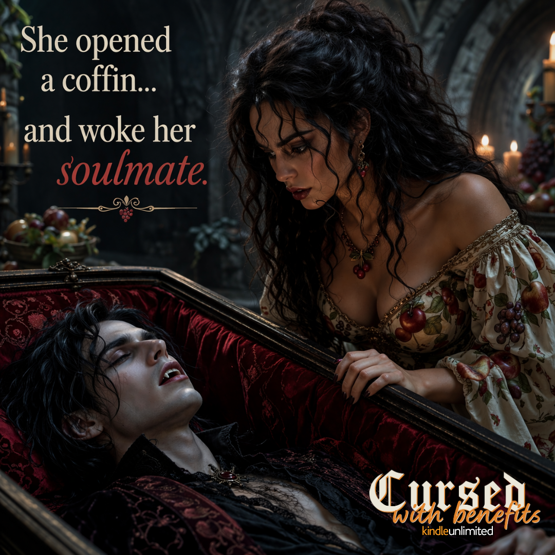 Vampire Romance Books Facebook ad: He woke up… and saw me first.