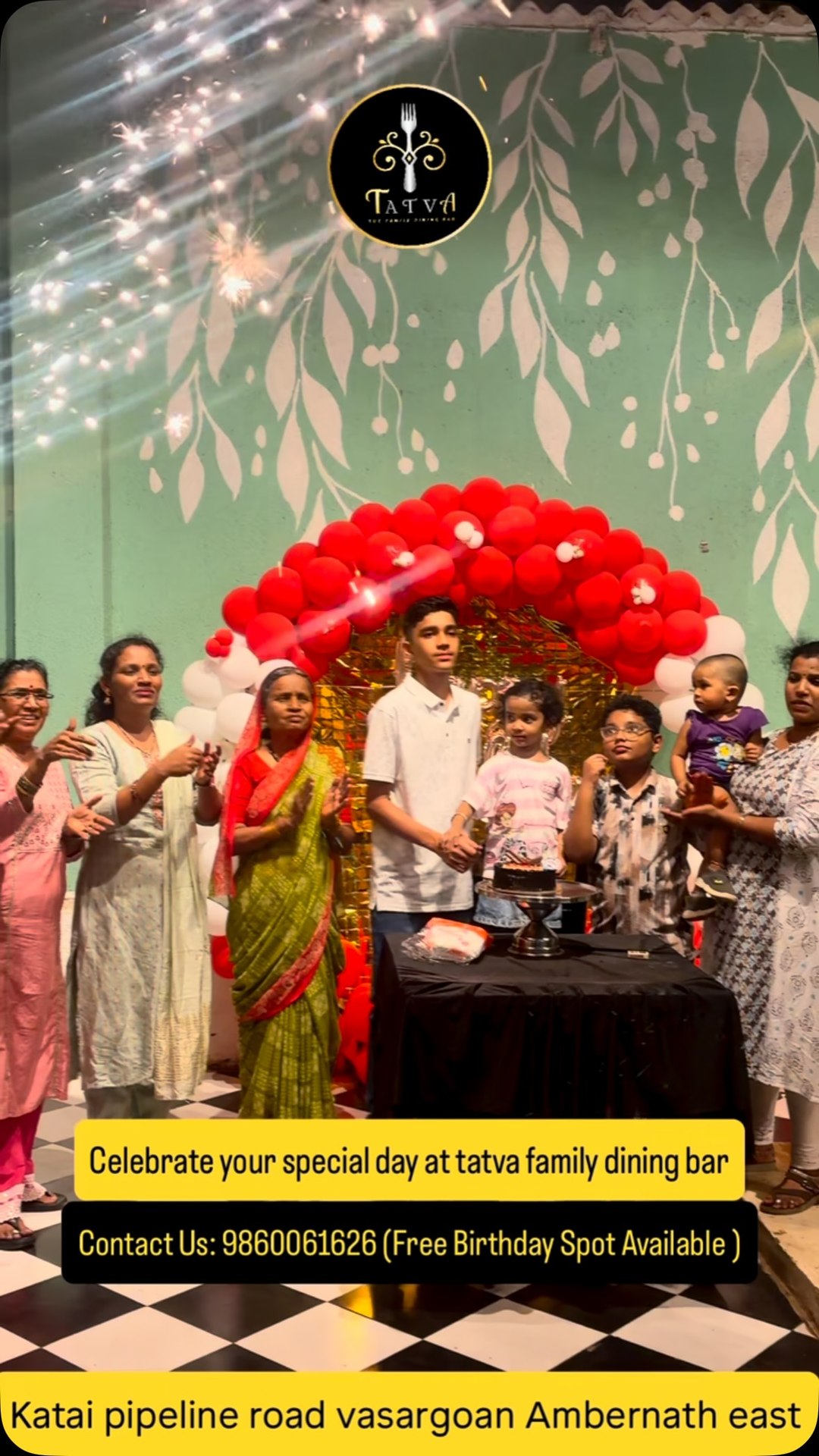 Tatva Family Dining And Bar Facebook ad: Looking for the perfect birthday celebration in Ambernath?