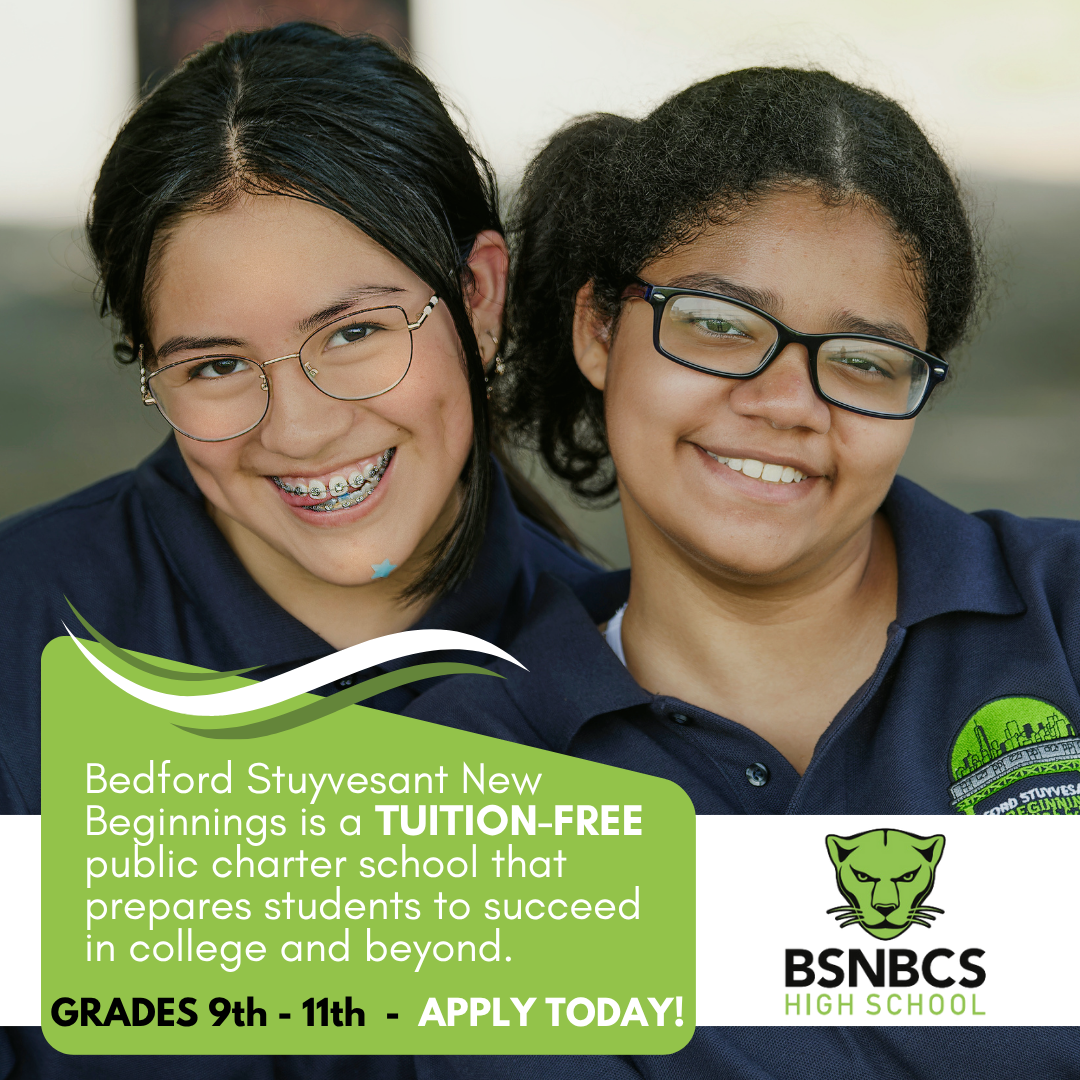 Bedford Stuyvesant New Beginnings Charter School Facebook ad: Seats Available | 9th - 11th Grade