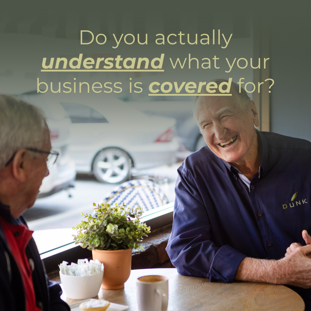 Dunk Insurance Facebook ad: Commercial insurance for Bathurst businesses