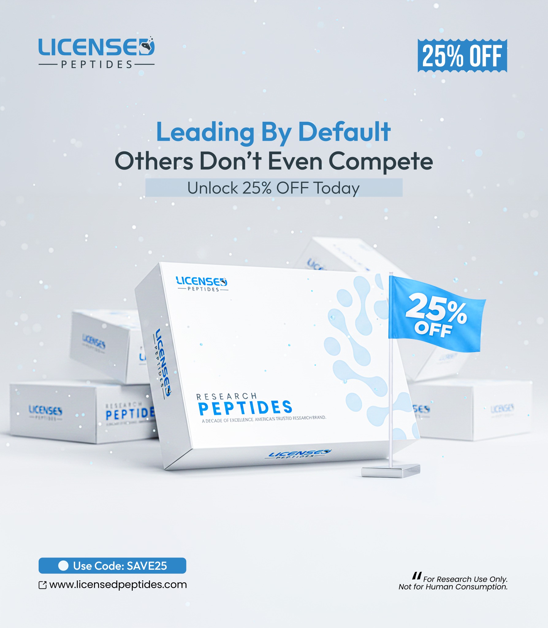 Licensed Peptides Research Journal Facebook ad from Apr 19, 2026