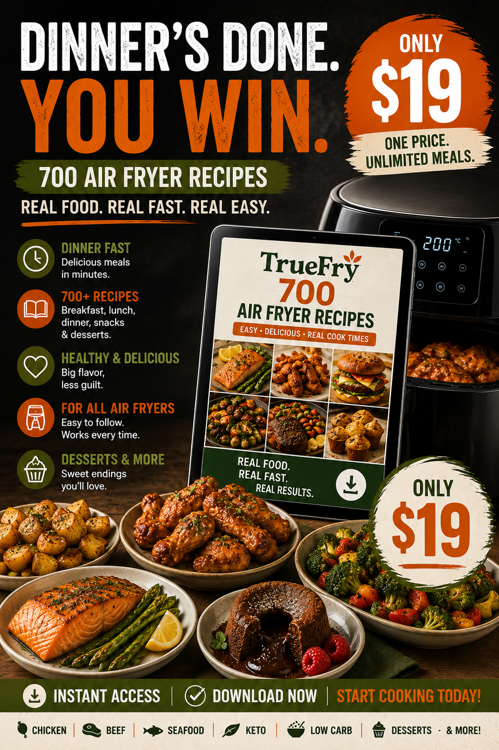 Emma Brooks Facebook ad: Why Does Everyone's Air Fryer Recipe Turn Out Different?