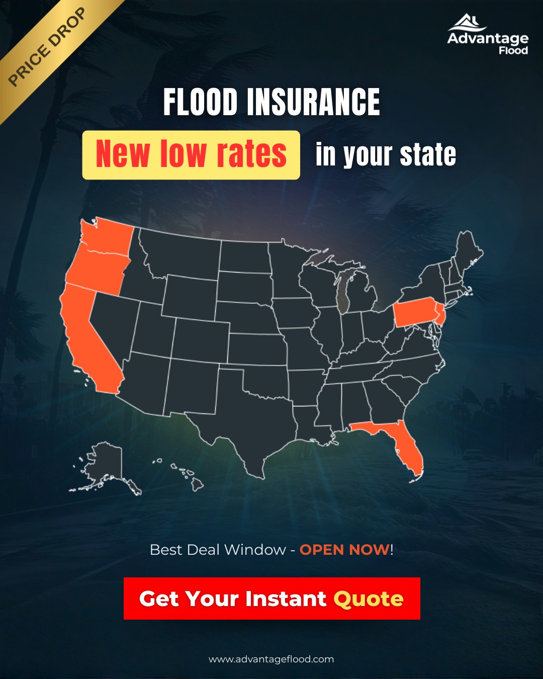 Advantage Flood Facebook ad
