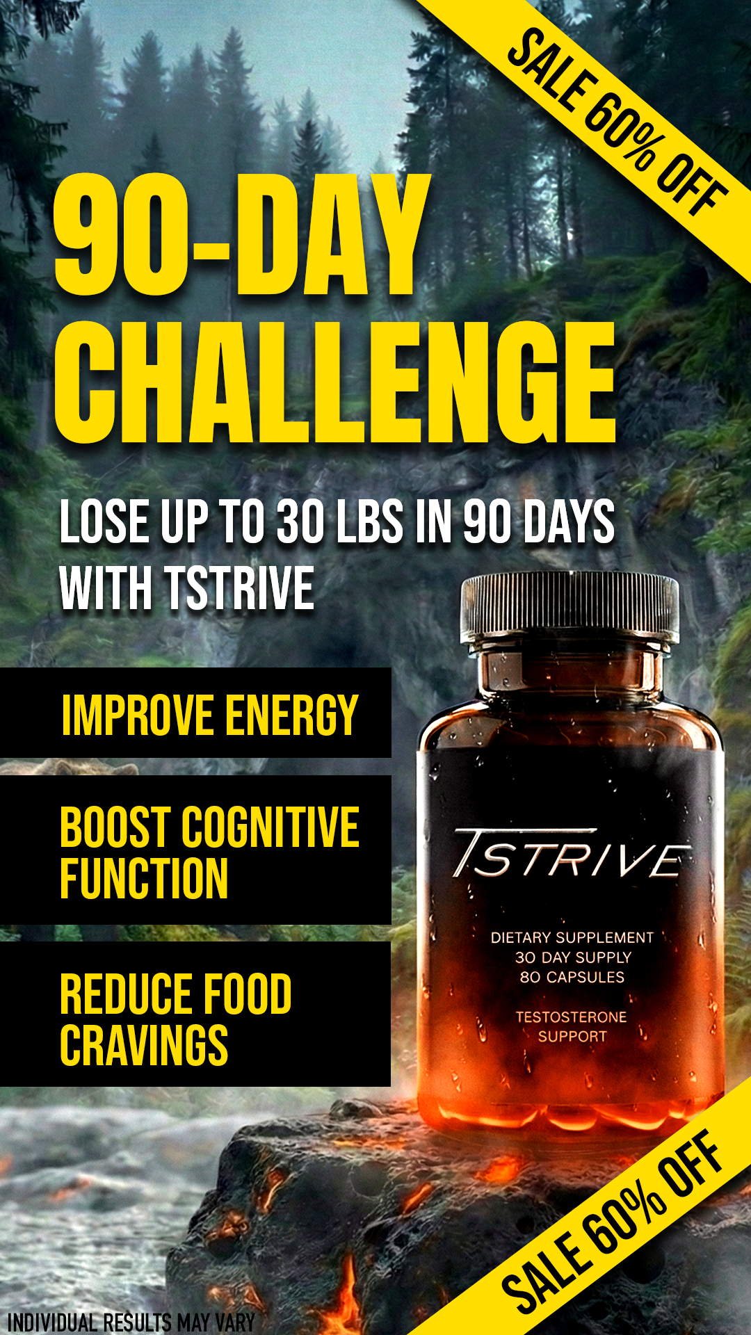 Tstrive Facebook ad: Up to 60% OFF!