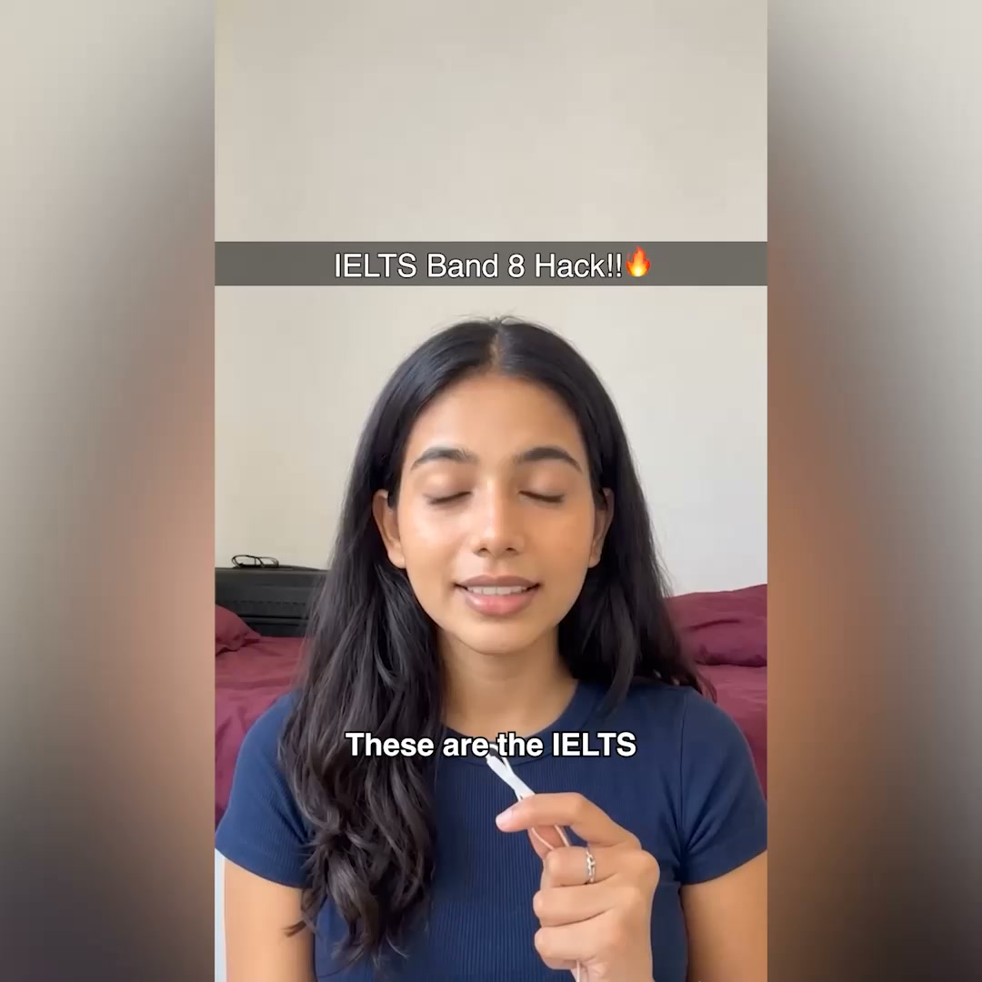 Leap IELTS Facebook ad: Score Band 8 Faster