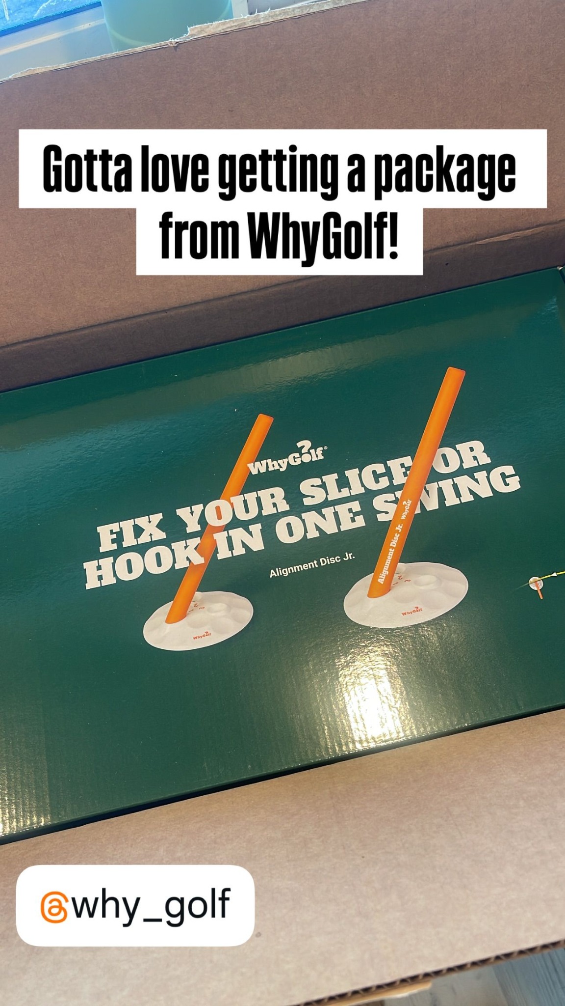 WhyGolf Facebook ad