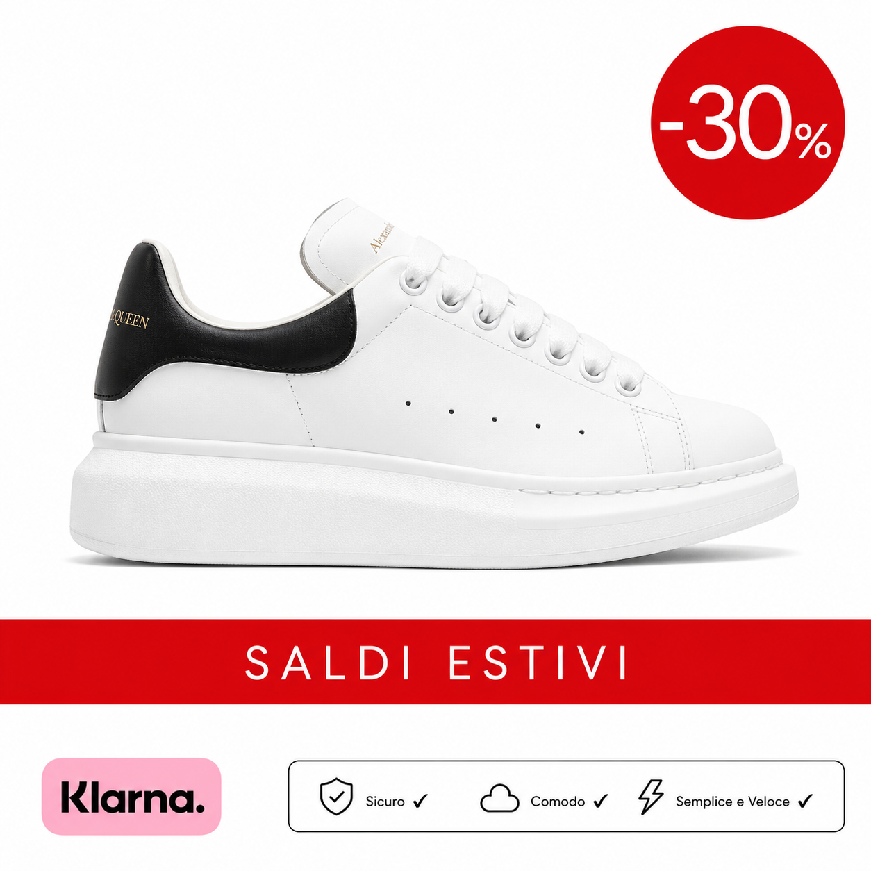NYretail Shop Facebook ad: Paga in 3 Rate con Klarna