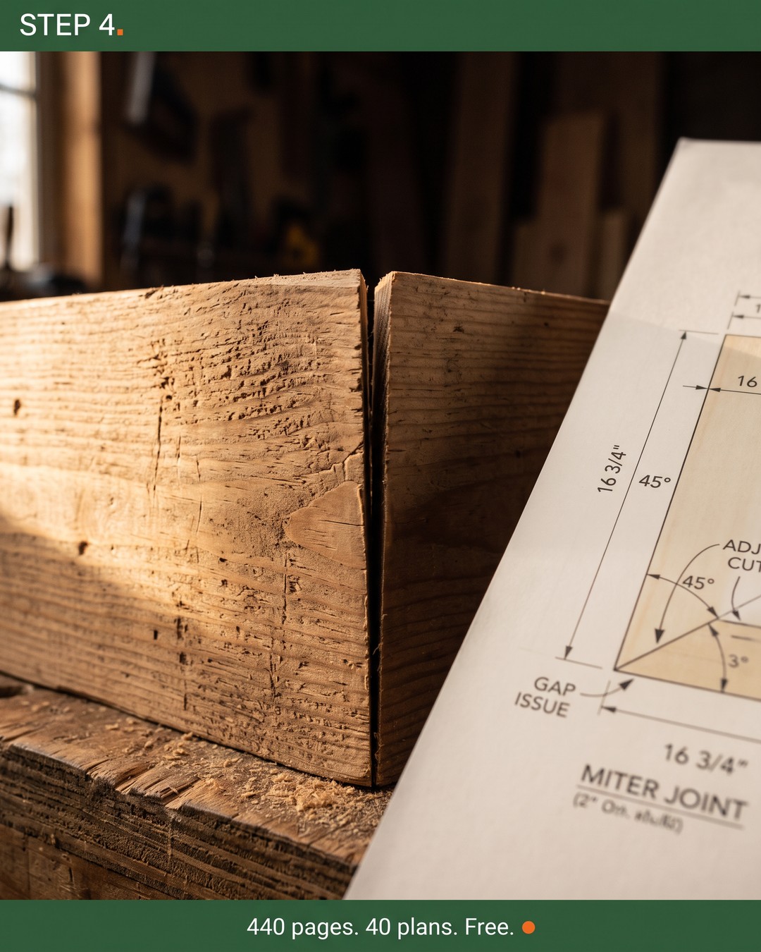 Woodworker Chuck Facebook ad: Step 4 Is Where Plans Quit