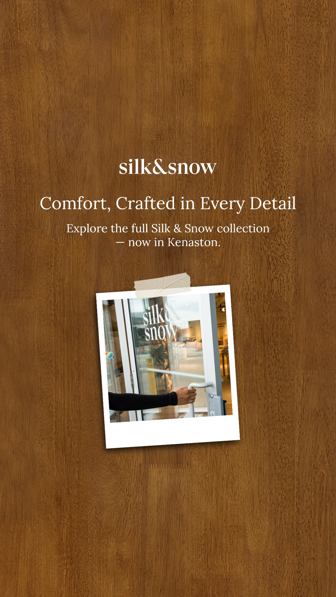 Silk and Snow Facebook ad