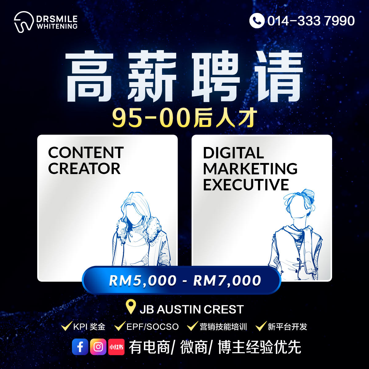 Dr Smile Whitening Facebook ad