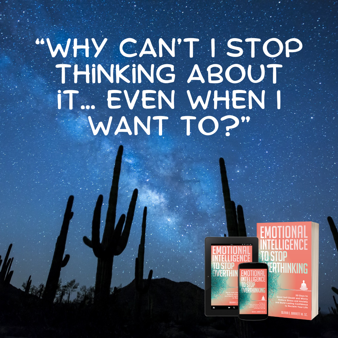 ETR Publishing Facebook ad: Overthinking is anxety trying to protect you
