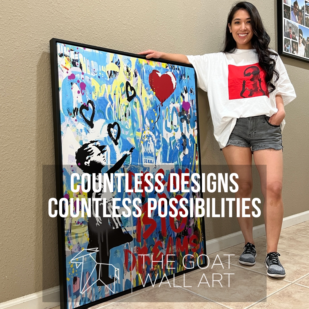 The GOAT Wall Art Facebook ad