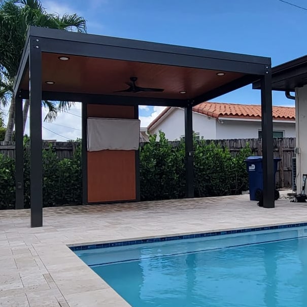 Olive Outdoor Construction Facebook ad: Premium Pergola Installation