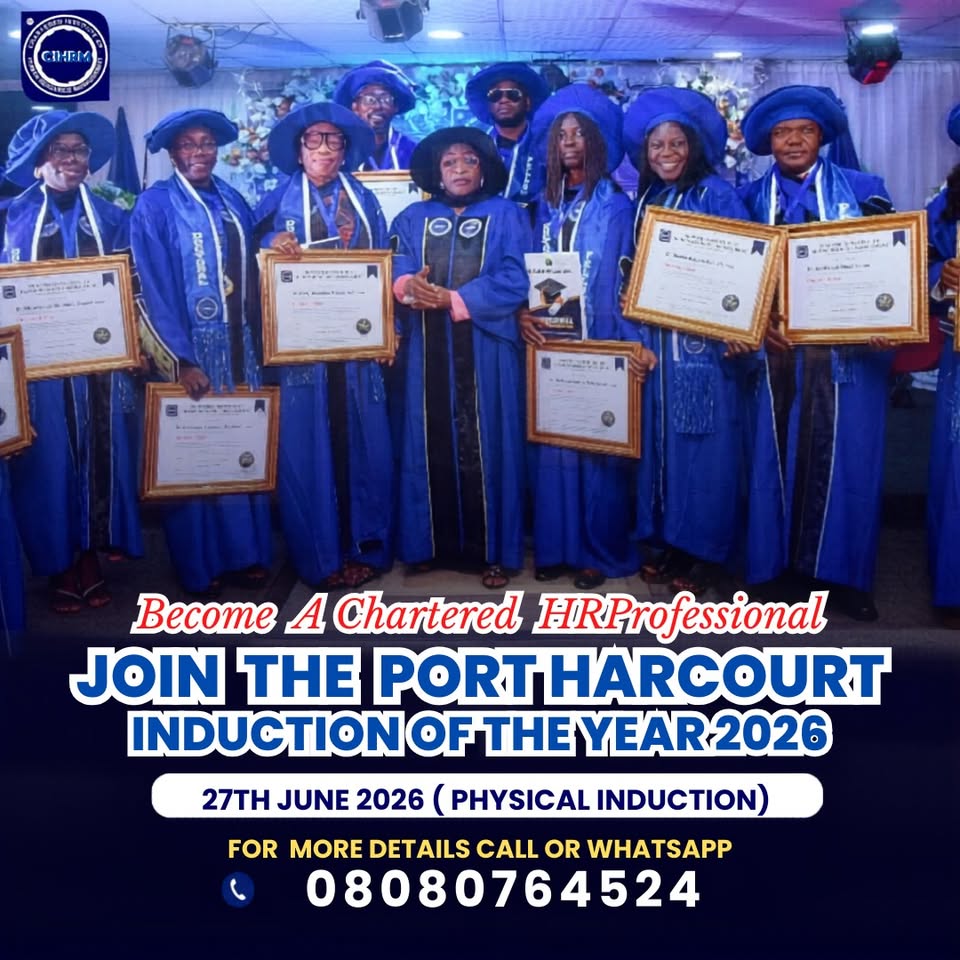 Chartered Institute of Human Resource Managment Nigeria Facebook ad: CHARTERED INSTITUTE OF HUMAN RESOURCE MANAGEMENT (CIHRM)…