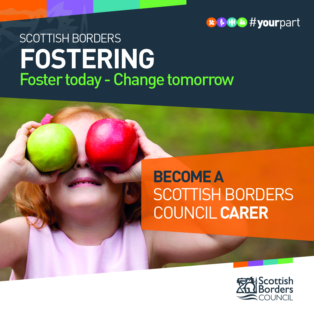 Scottish Borders Fostering, Adoption & Kinship Facebook ad: Foster with Scottish Borders