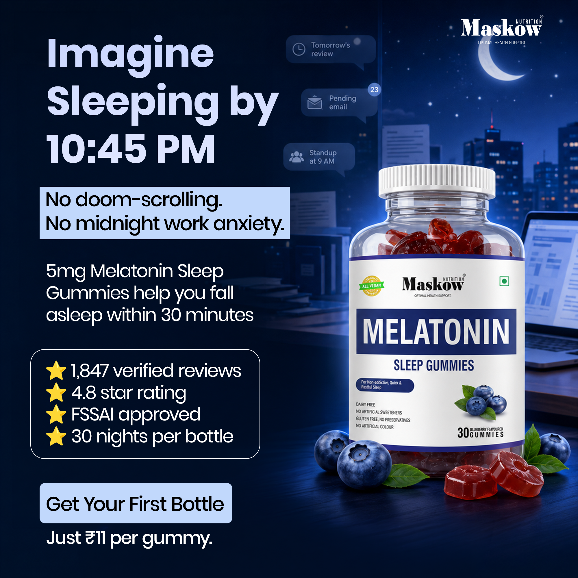 Maskow Gummies Facebook ad