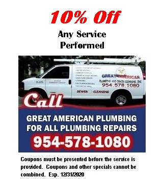 Great American Plumbing & Drain Cleaning, Inc. Facebook ad: Serving South Florida, we offer residential & commercial…