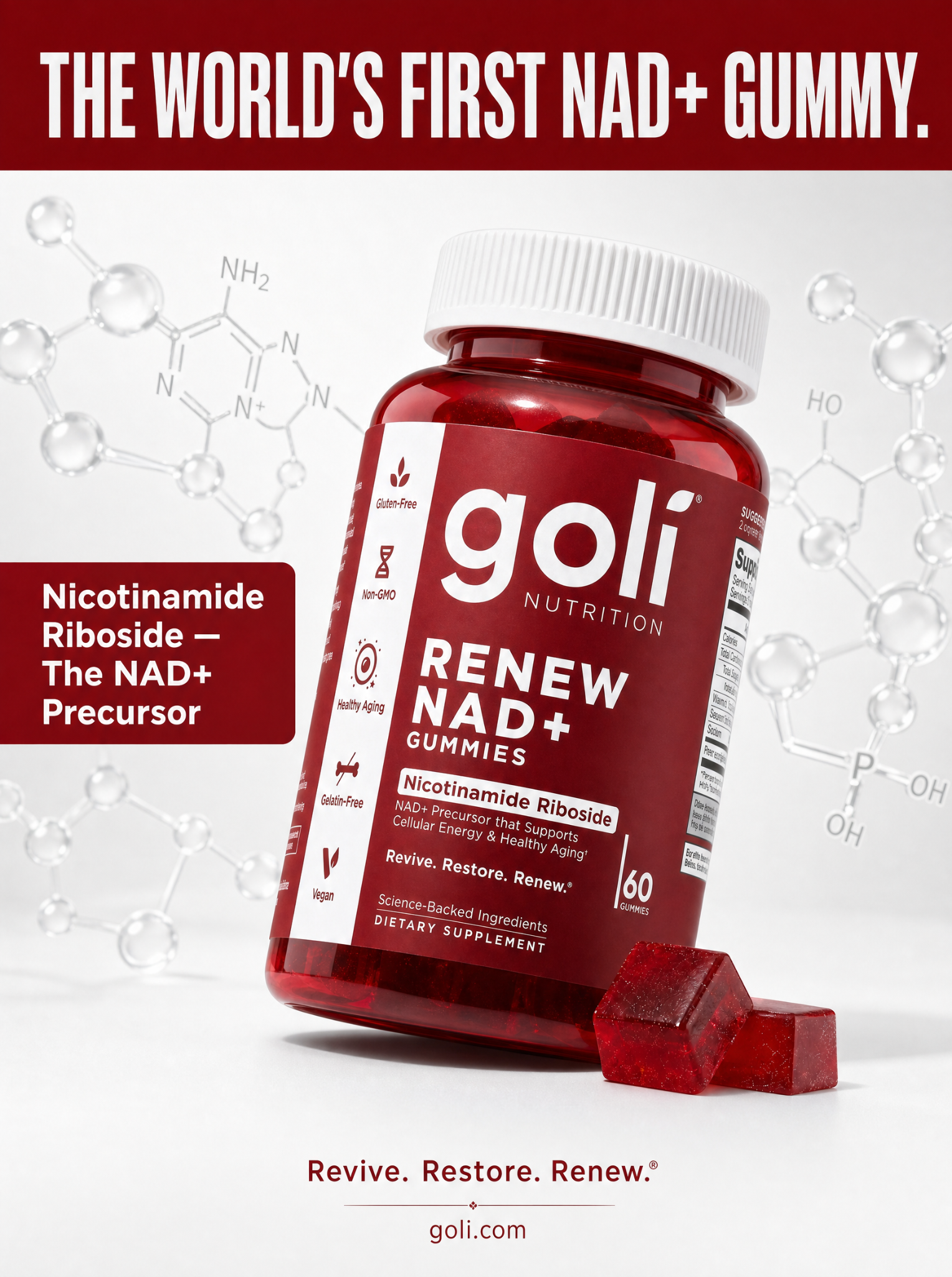 Goli Facebook ad: Up to 60% OFF. Breakthrough in healthy aging