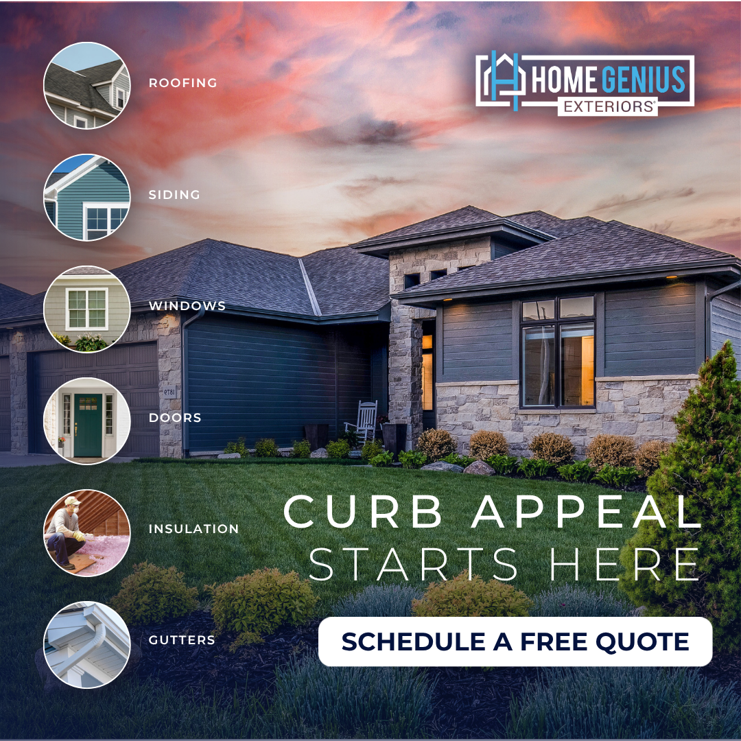 Home Genius Exteriors Facebook ad