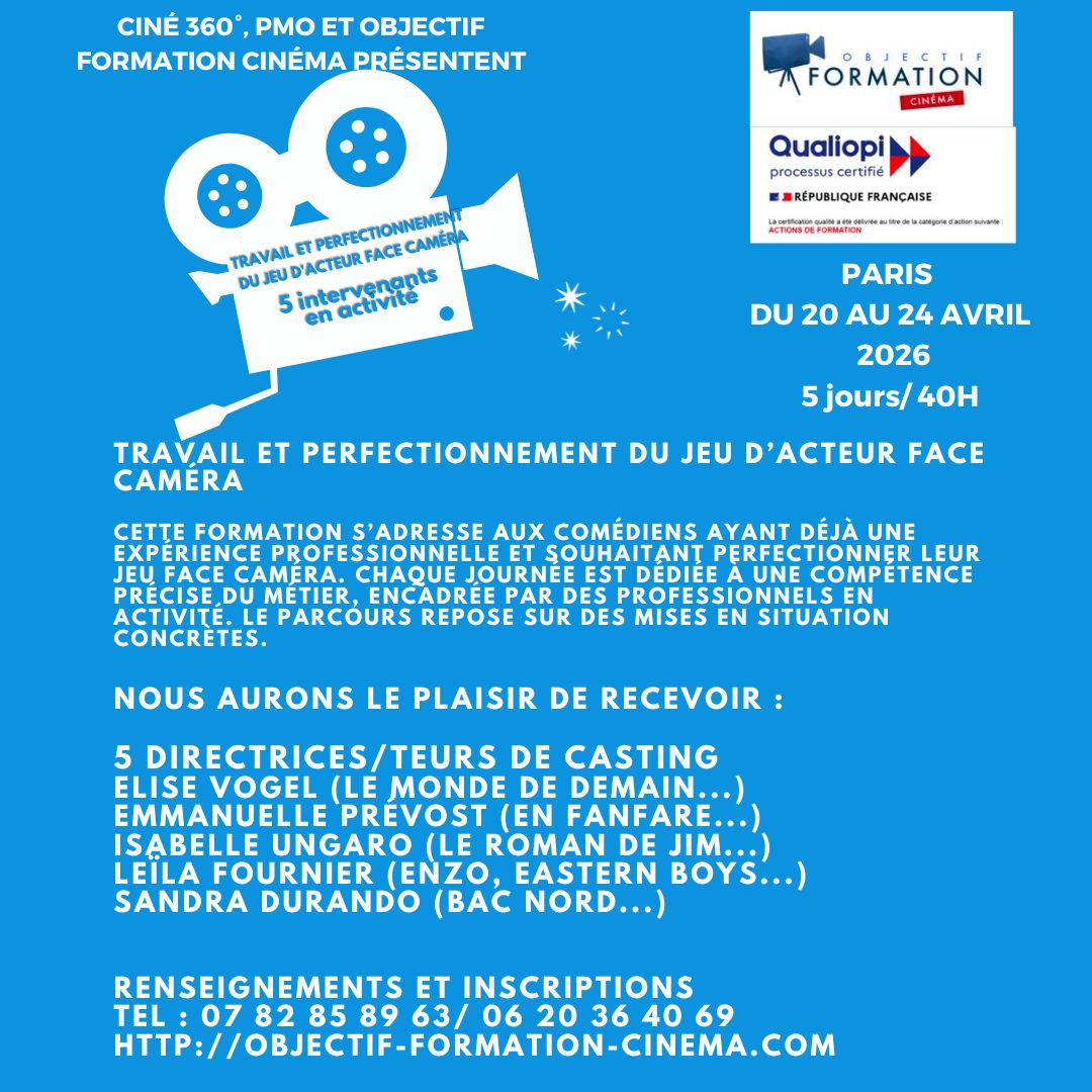 Objectif formation cinéma Facebook ad