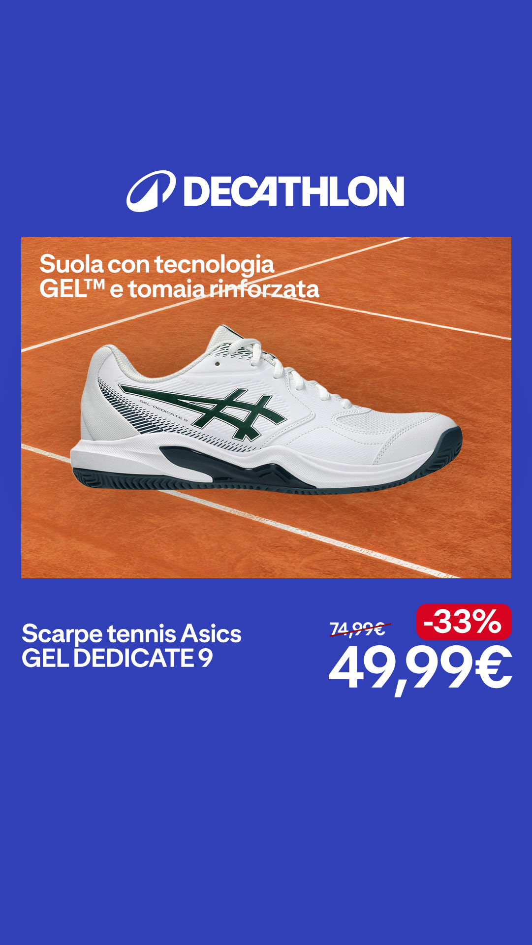Decathlon Italia Facebook ad from Aug 19, 2026