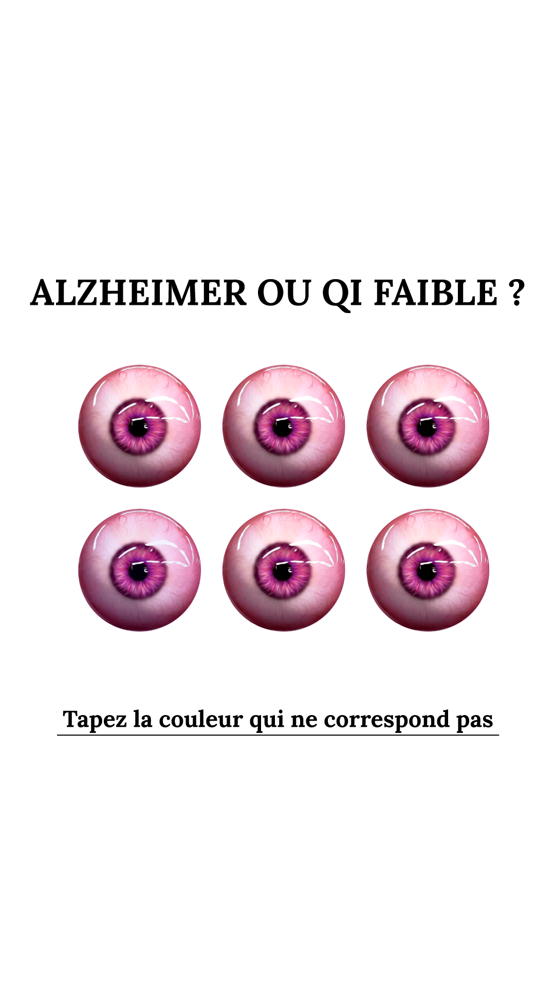 International IQ test Facebook ad
