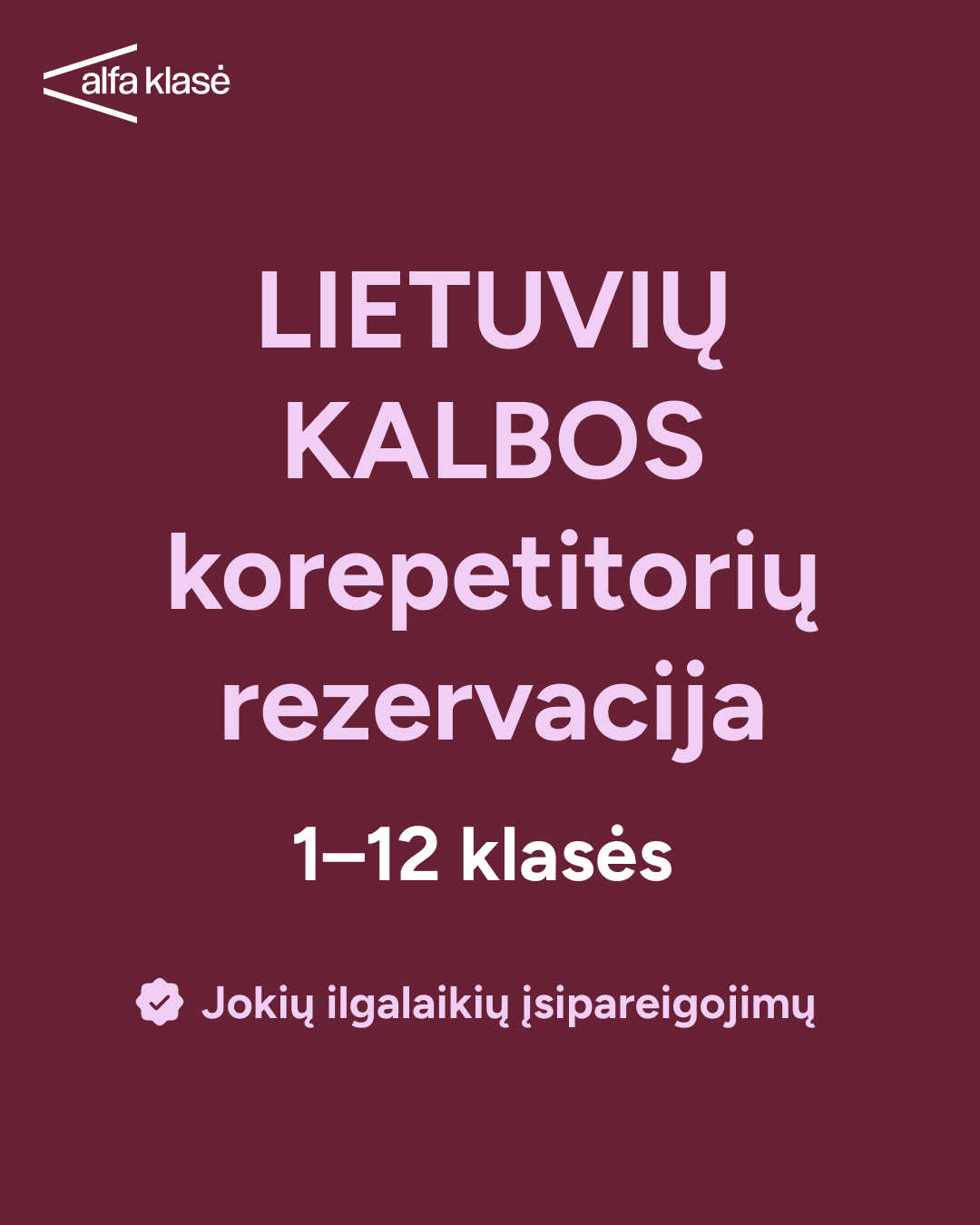 Alfa Klasė Facebook ad