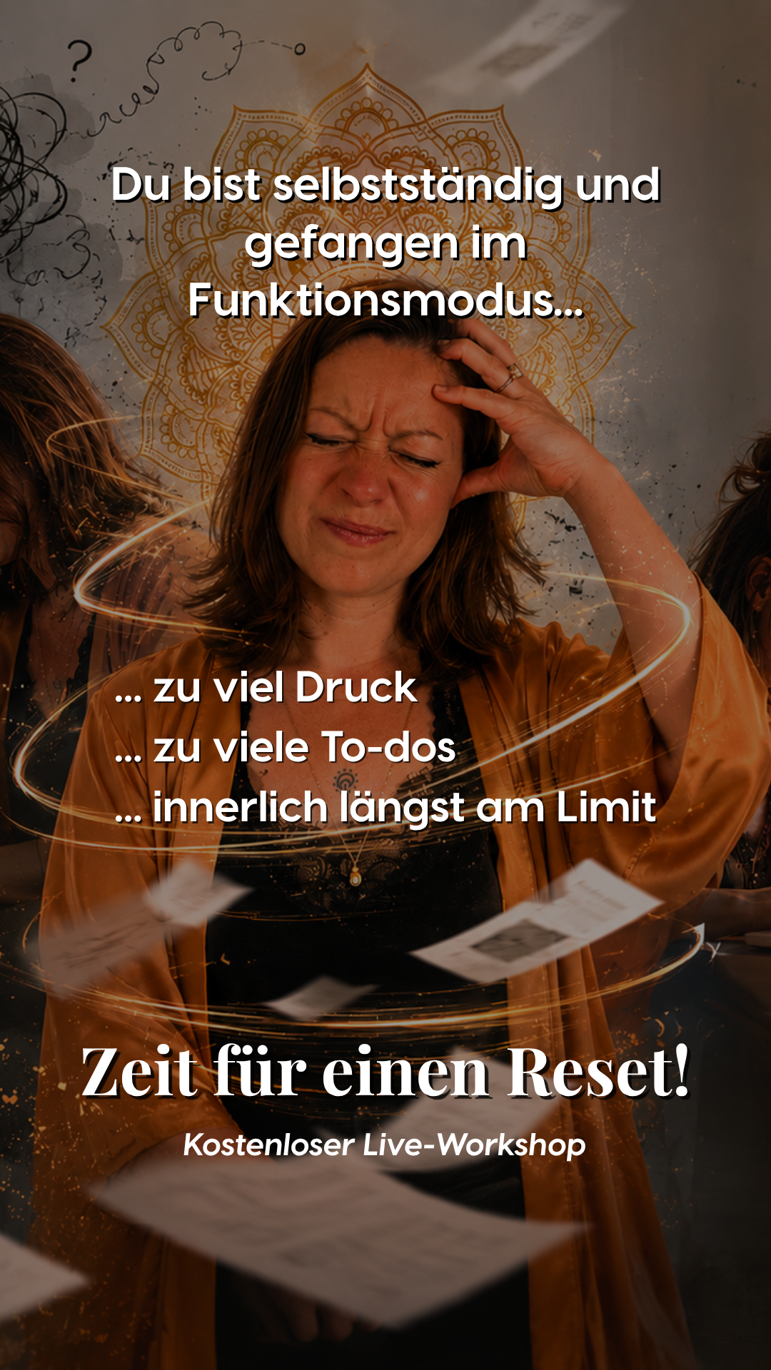 anna.edert Facebook ad: Kostenloser Workshop: Raus aus dem Funktionieren