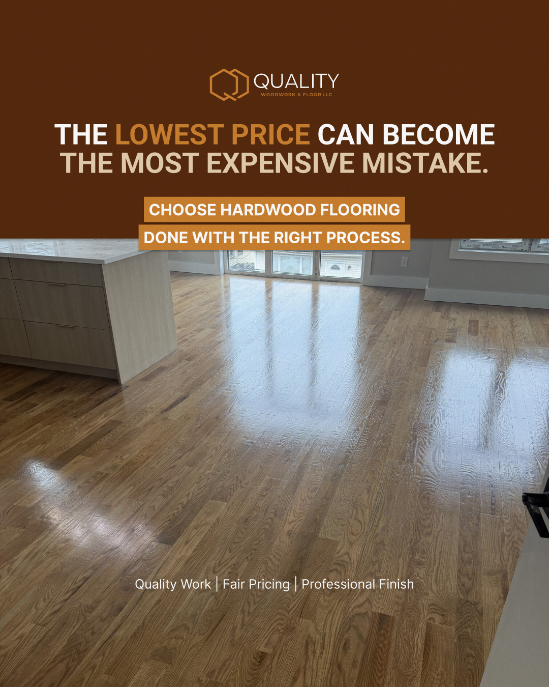 Quality Woodwork and Floors Facebook ad