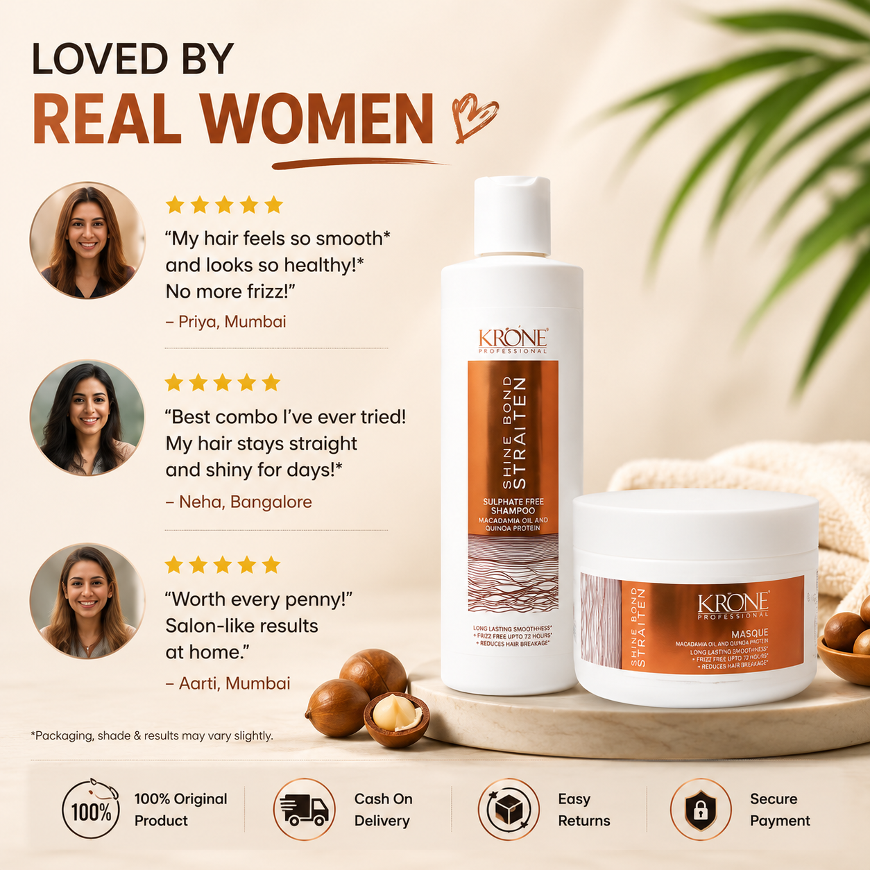 Pinkbliss Facebook ad: Stop The Frizz. Not Your Shine.
