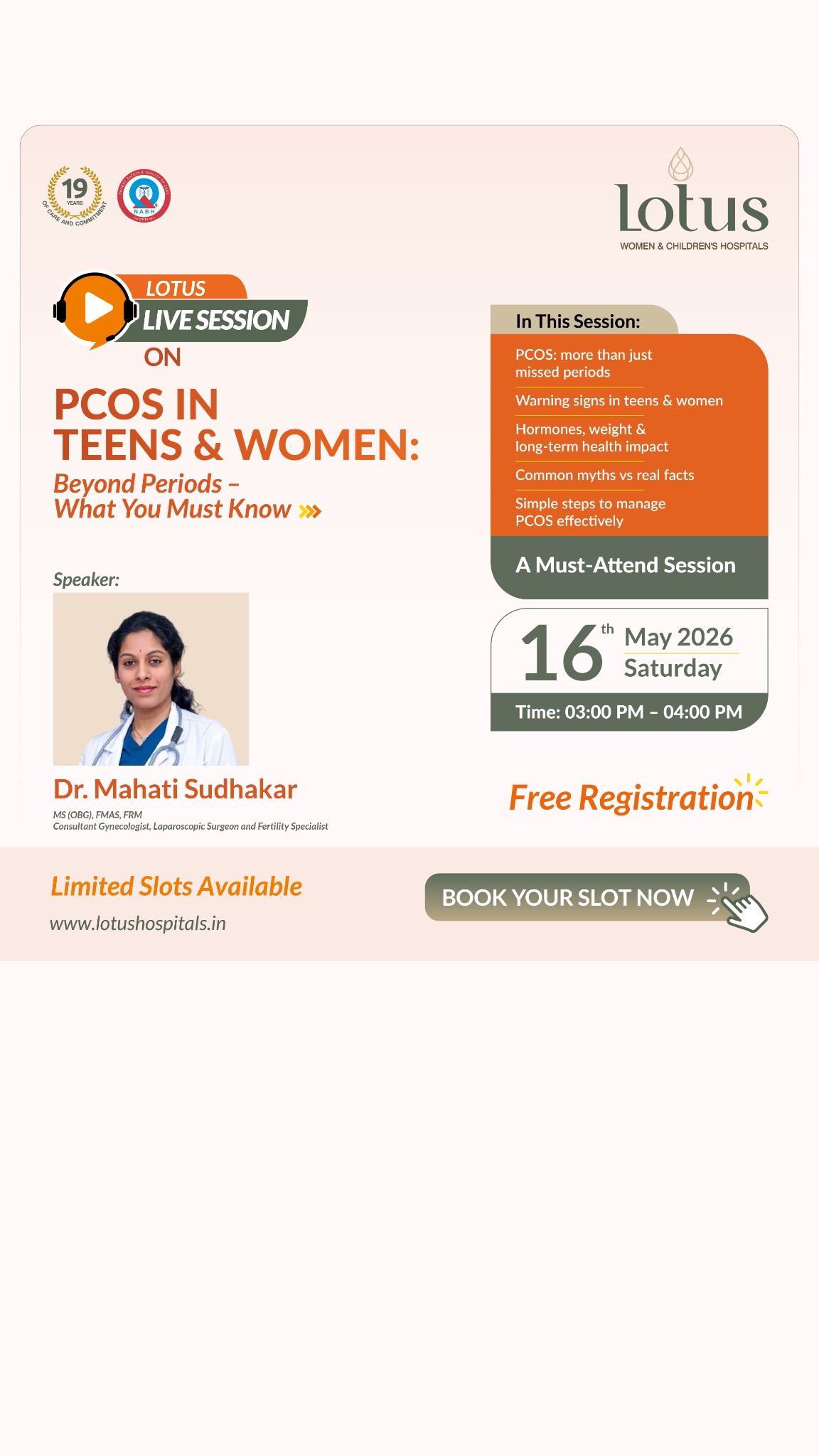 Lotus Hospitals Facebook ad