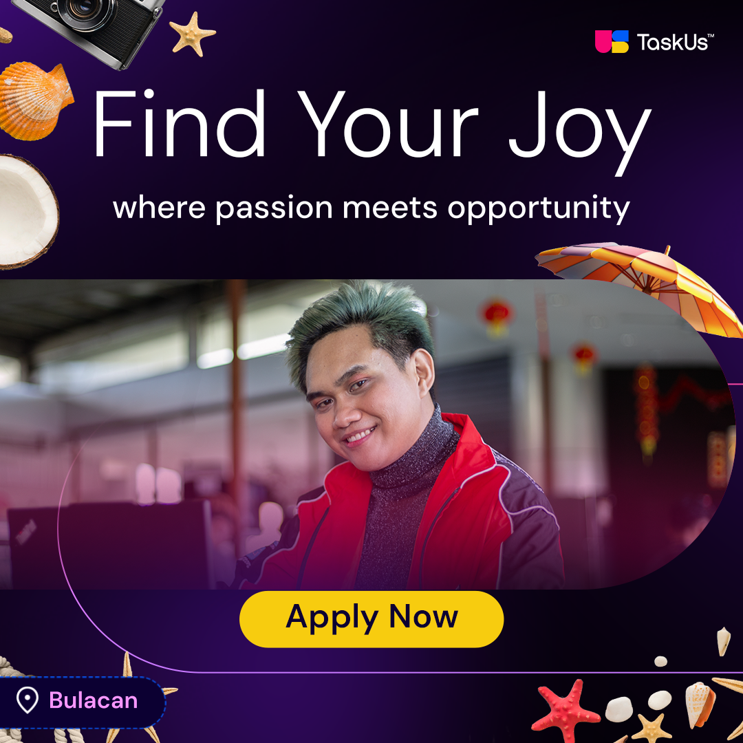 TaskUs Facebook ad