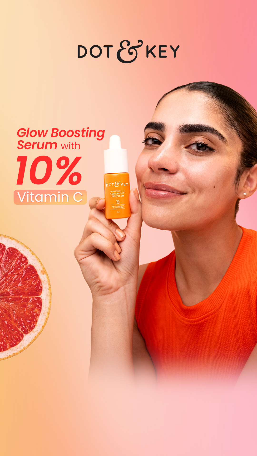Dot & Key Facebook ad: 10% Vitamin C Face Serum