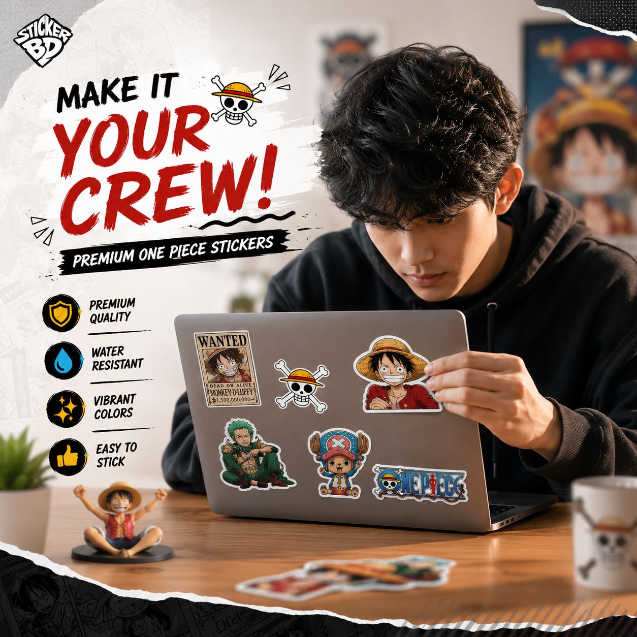 Sticker BD Facebook ad: Premium Anime Stickers Starting @ ৳30!