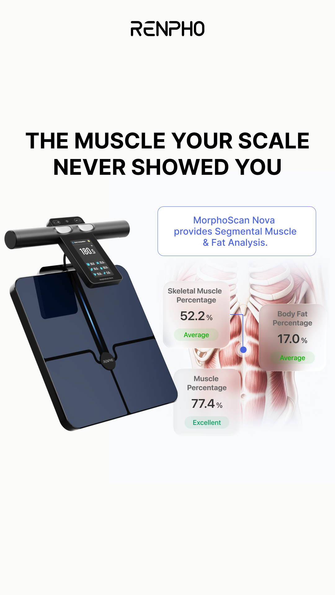 renpho Facebook ad: MorphoScan Nova Body Scale