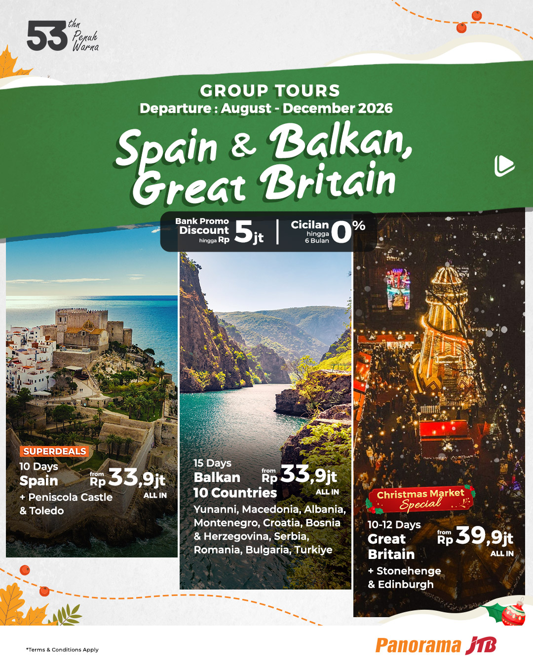 Panorama JTB Tours Facebook ad