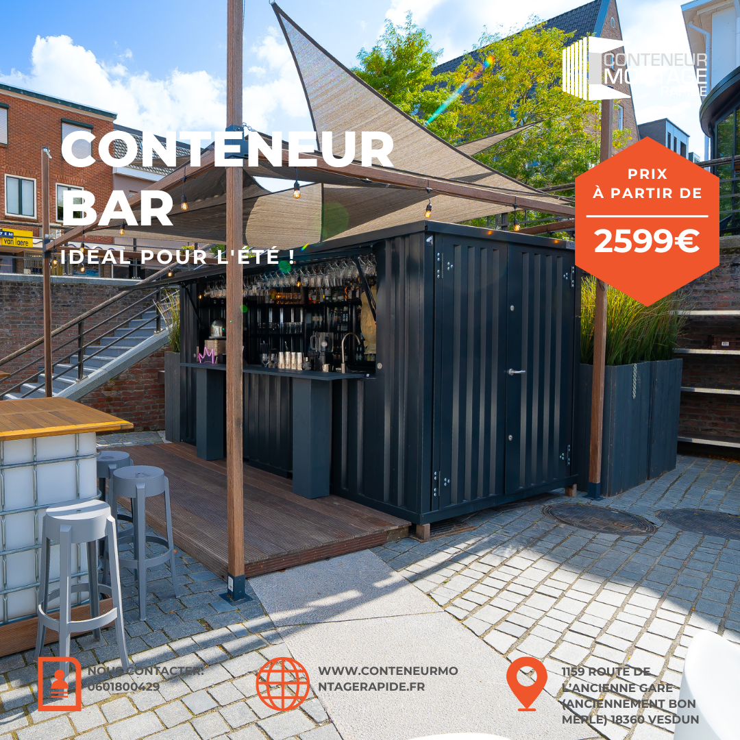 Conteneur Montage Rapide Facebook ad: Bungalows à Conteneurmontagerapide, de multiples tailles…