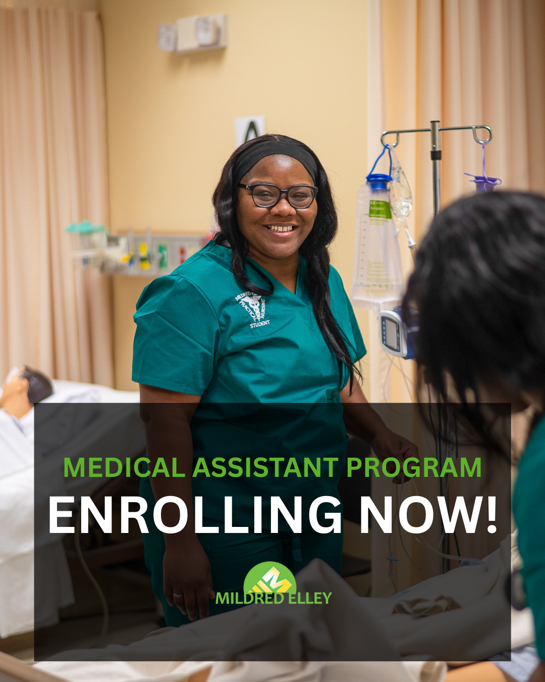 Mildred Elley - NYC Campus Facebook ad: Become a Medical Assistant