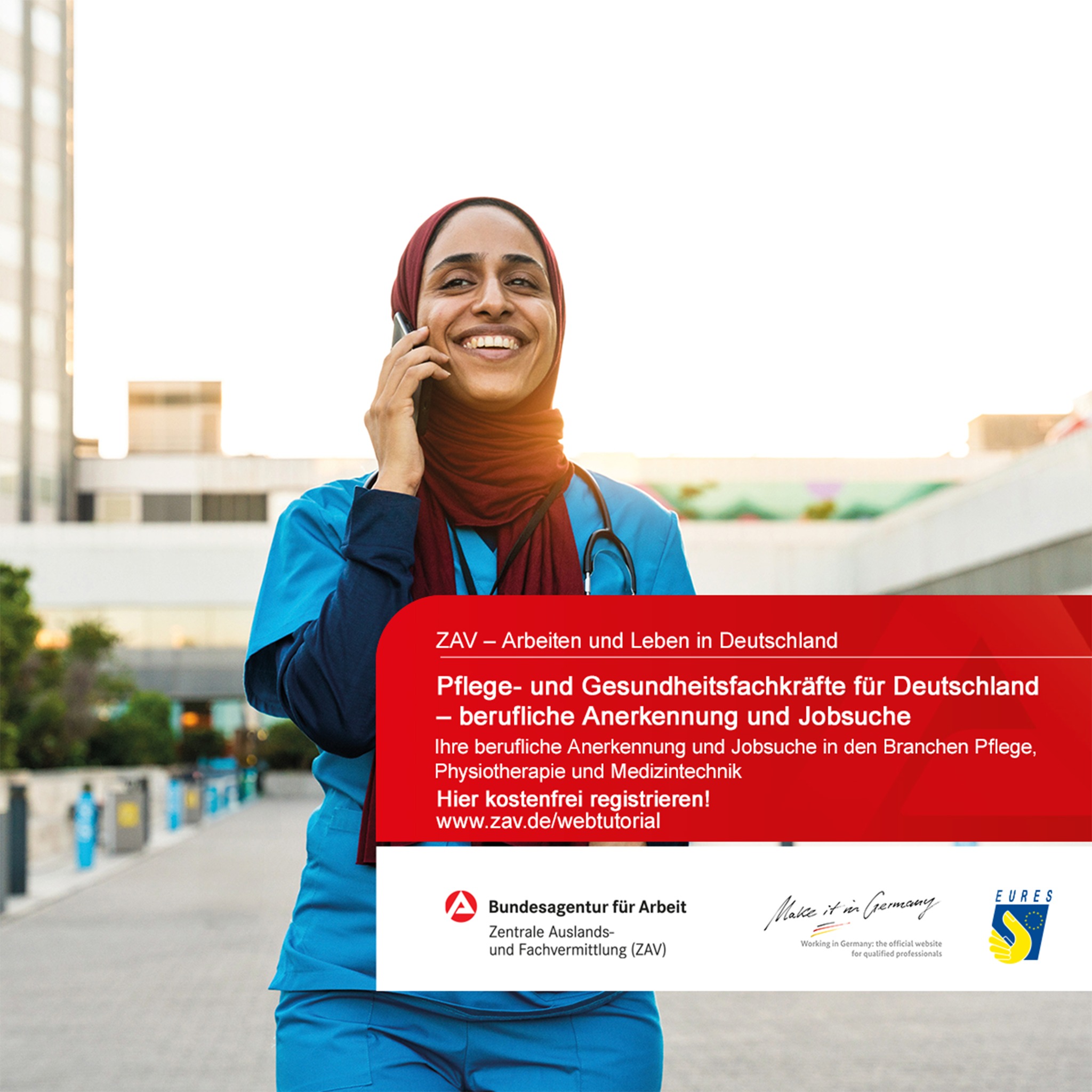 Bundesagentur für Arbeit Facebook ad: Would you like to work and live in Germany? Seize this…