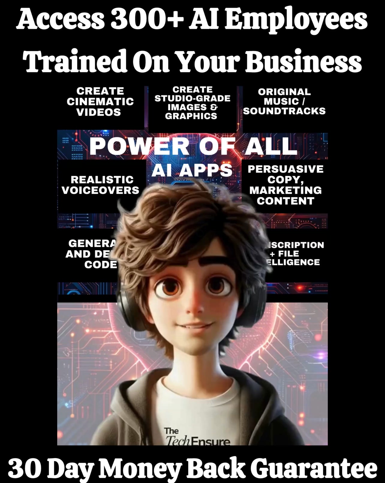 The Tech Ensure Facebook ad