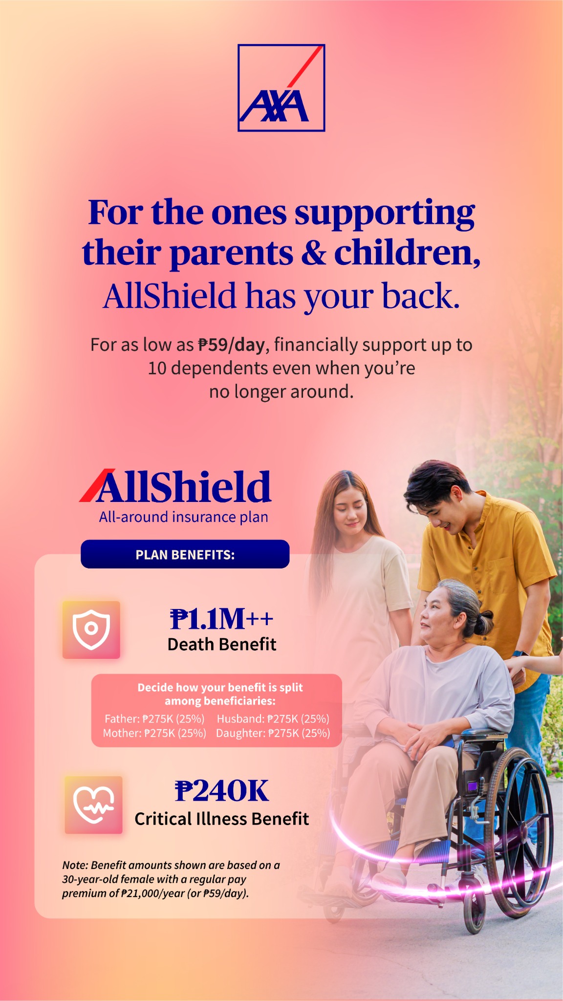 AXA Philippines Facebook ad