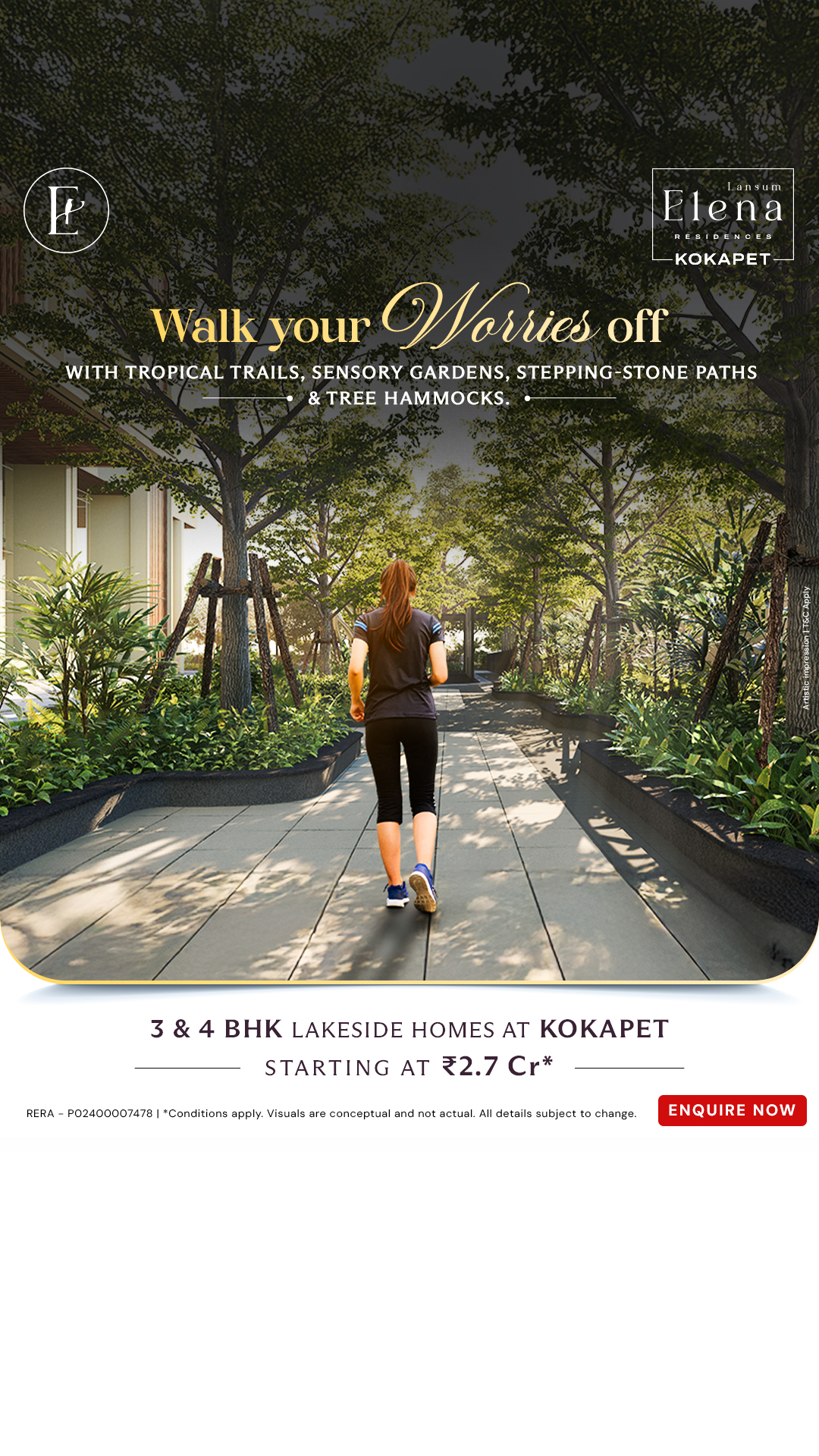 Elena Residences Facebook ad from Feb 12, 2026