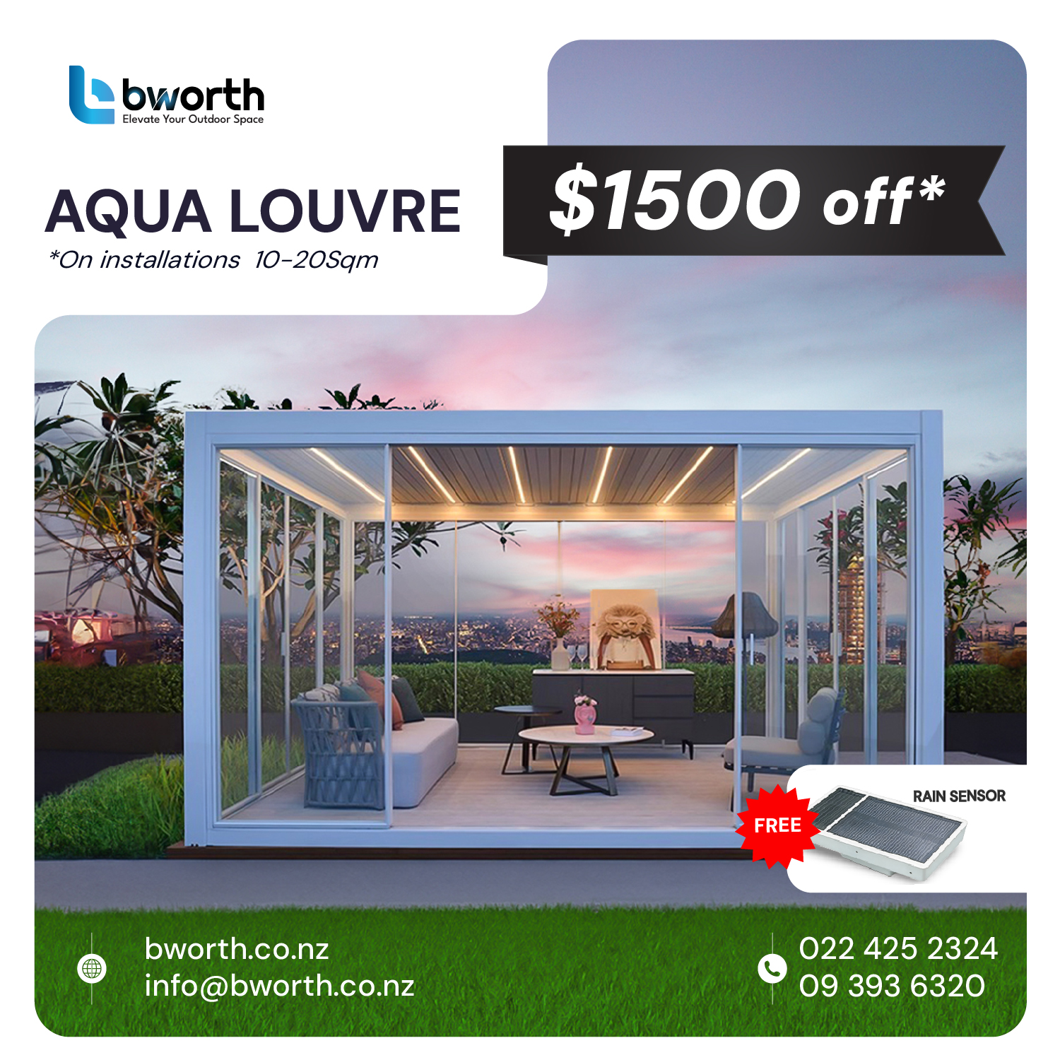 Bworth Limited - Louvres, Pergolas & Canopies Facebook ad