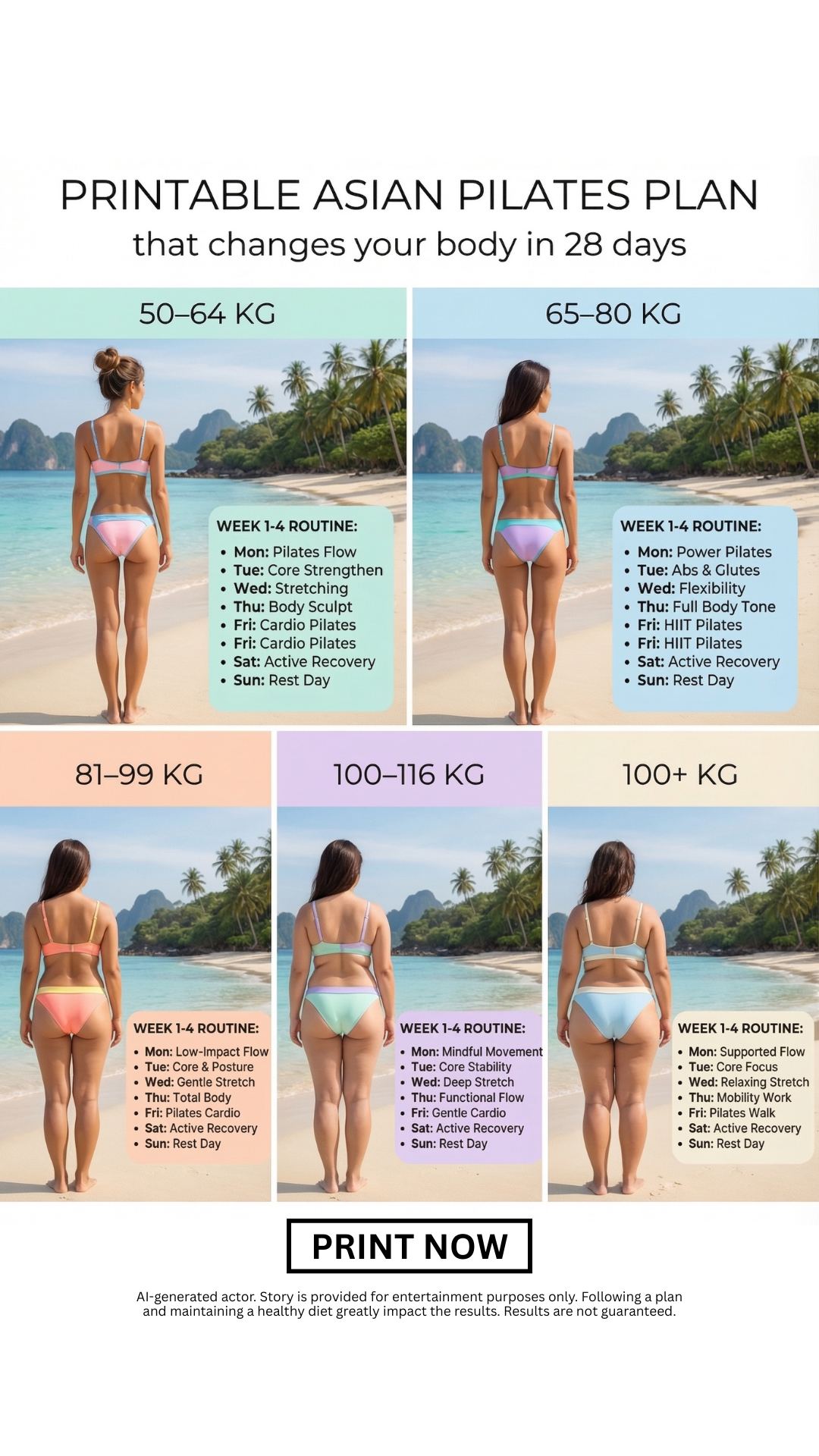 Pilates For Weight Loss Facebook ad: Tap the screen and try now