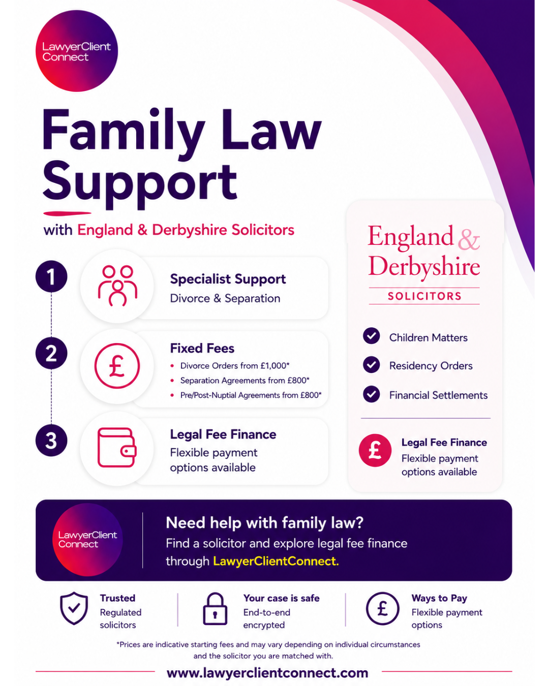 Lawyer Client Connect Facebook ad: Find a Lawyer & Pay Over Time | Lawyer Client Connect