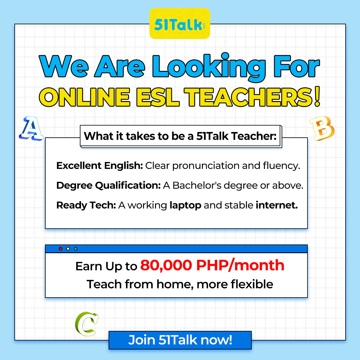 51Talk PH Facebook ad